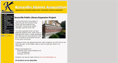 Desktop Screenshot of knoxvillealumniassoc.com