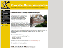 Tablet Screenshot of knoxvillealumniassoc.com